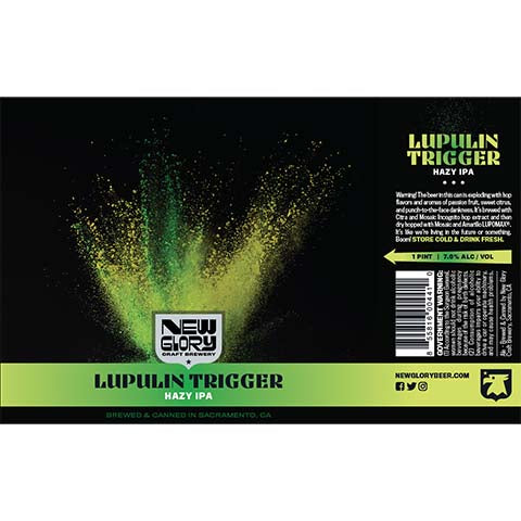 Lupulin Trigger Hazy IPA by Lupulin Brewing, beer label
