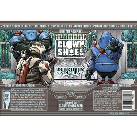 Clown Shoes Outer Limits Cold IPA by Clown Shoes, beer label