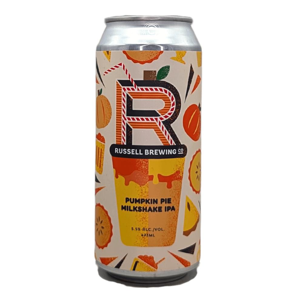 Pumpkin Pie Milkshake IPA by Russell Brewing, beer label