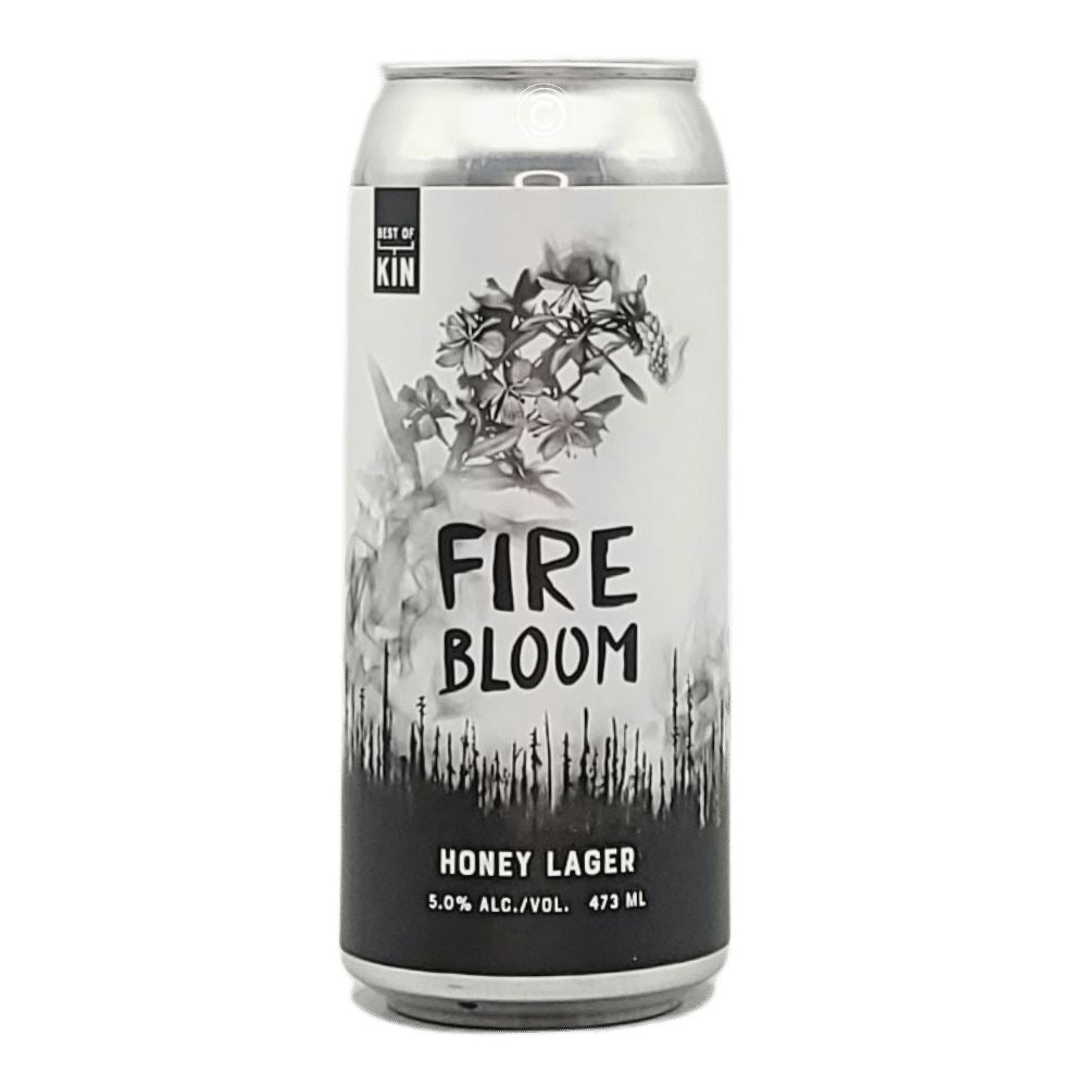 Fire Bloom Honey Lager by Best of Kin, beer label