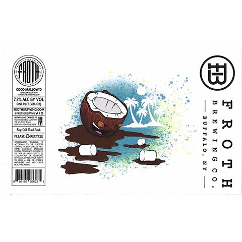Froth Coco Mallow'd American Stout by Froth Craft Brewery, beer label
