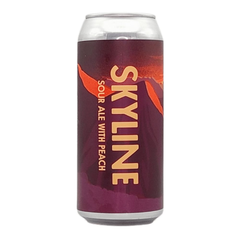 Skyline Sour Ale with Peach by Born Brewing Co., beer label