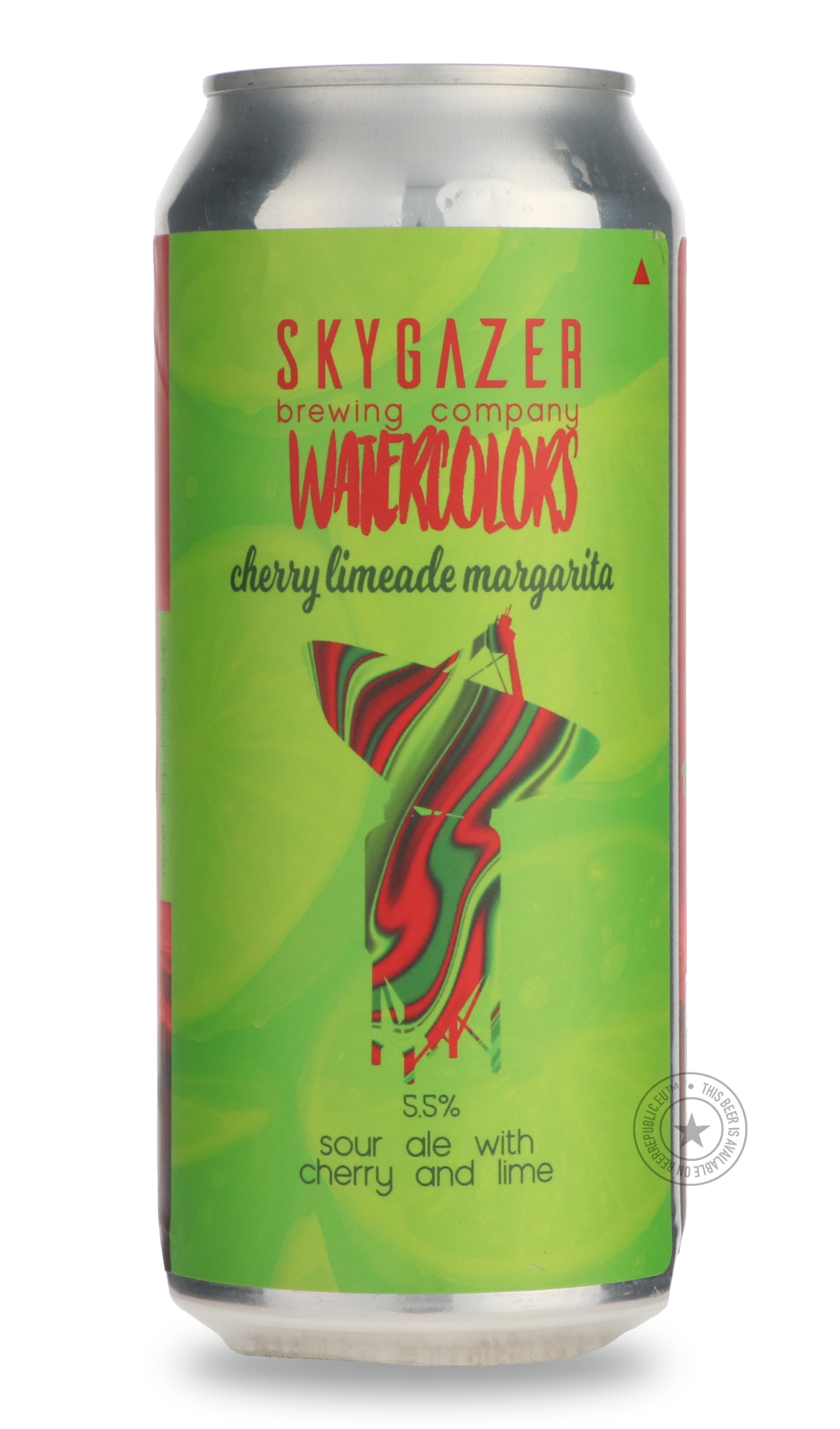 Watercolors Cherry Limeade Margarita by SKYGAZER Brewing Co, beer label