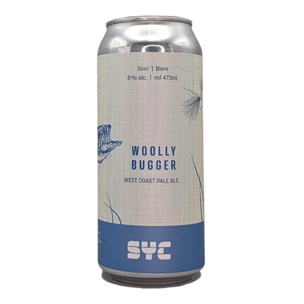 Woolly Bugger Pale Ale by SYC Brewing Co., beer label