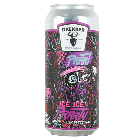 Drekker PRRRT Ice Ice PRRRTY Grape Slush Style Sour by Drekker Brewing Company, beer label