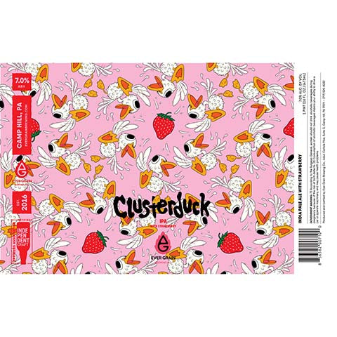 Ever Grain Clusterduck IPA by Ever Grain Brewing Co, beer label