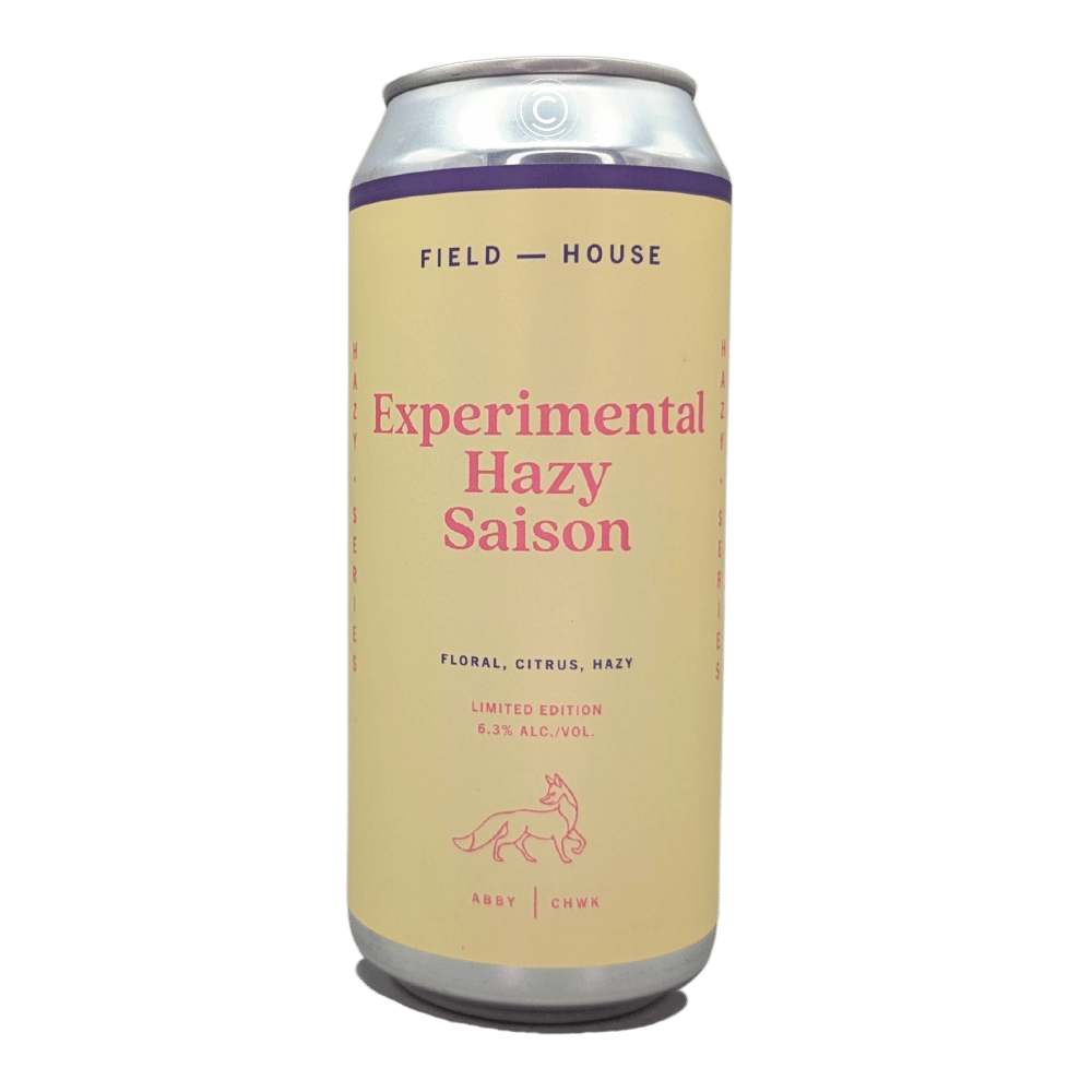 Experimental Hazy Saison by Field House Brewing Co., beer label