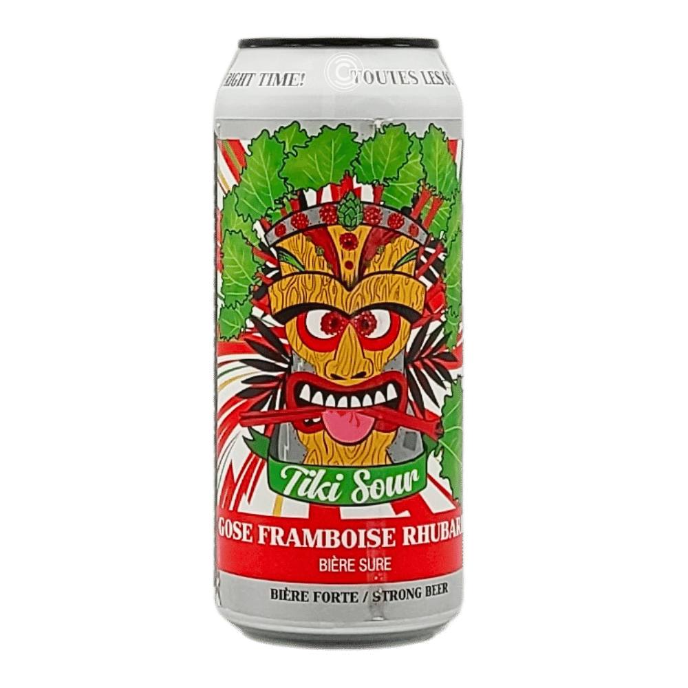 Tiki Strawberry Rhubarb Gose by Lagabière Microbrewery, beer label