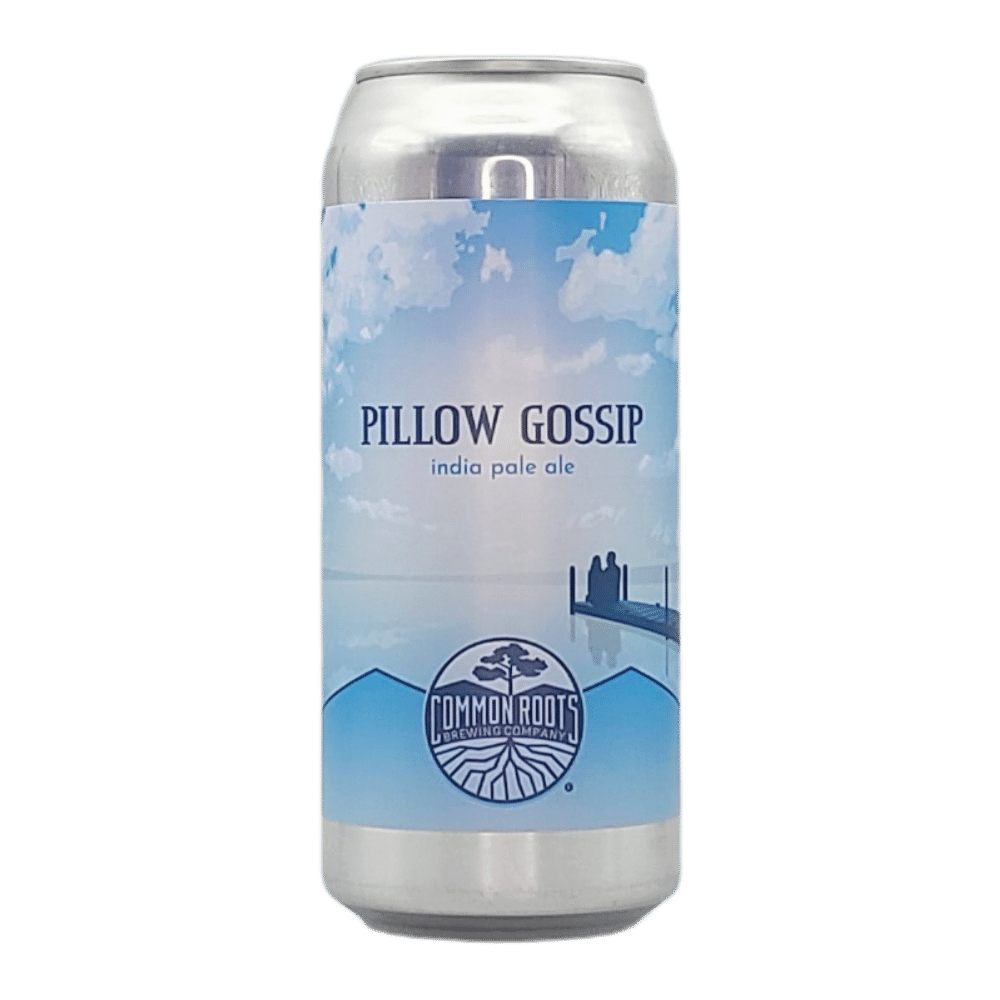 Pillow Gossip Hazy IPA by Common Roots Brewing Company, beer label