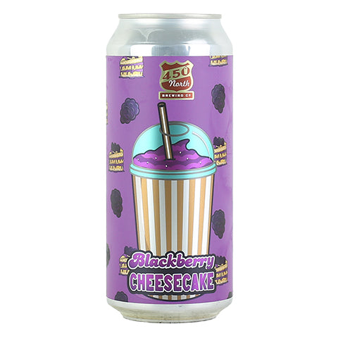 450 North Supersize Blackberry Cheesecake Sour Ale by 450 North Brewing Company, beer label