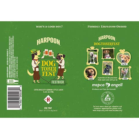 Harpoon Dogtoberfest Festbier by Harpoon Brewery, beer label