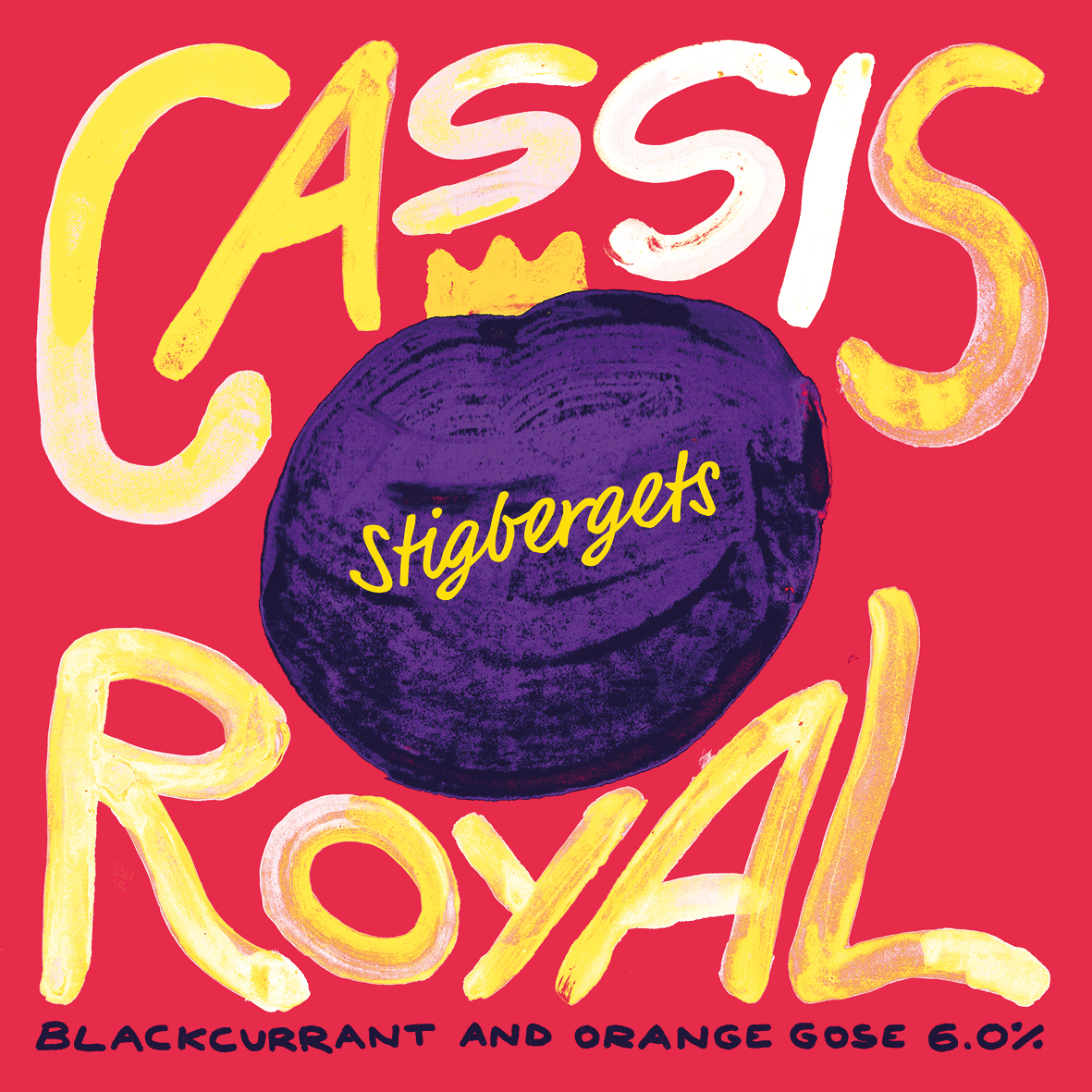 Cassis Royal by Stigbergets Bryggeri, beer label