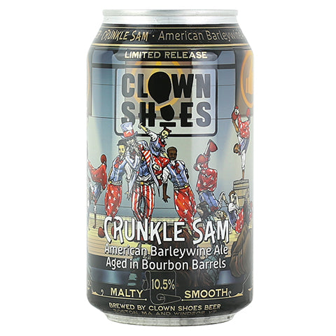 Clown Shoes Crunkle Sam American Barleywine Ale by Clown Shoes, beer label