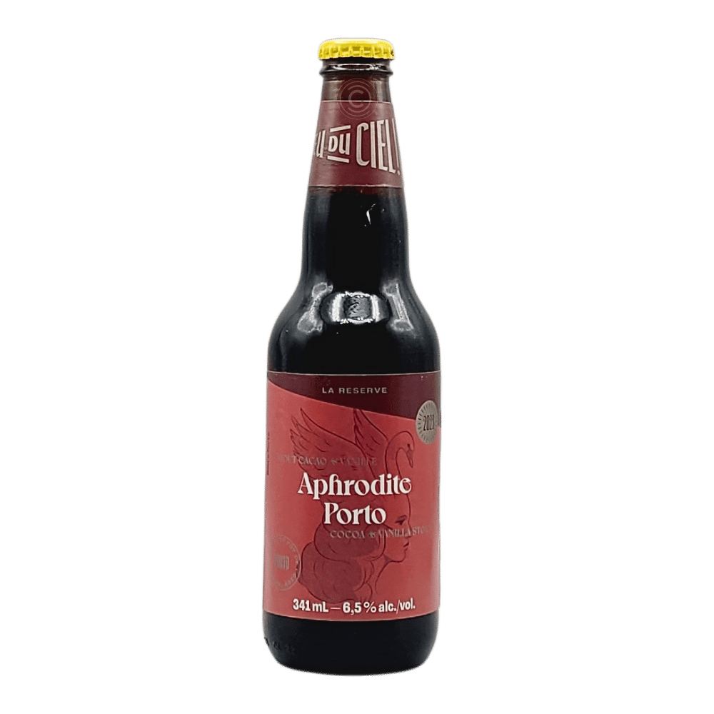 Aphrodite Porto Barrel-Aged Stout by Dieu du Ciel!, beer label