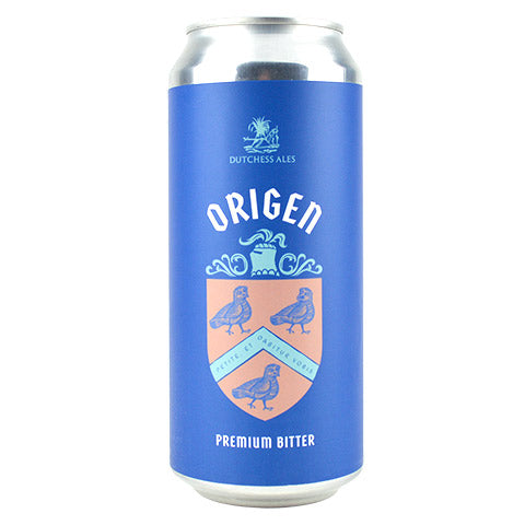 Dutchess Ales Origen Premium Bitter by Dutchess Ales, beer label