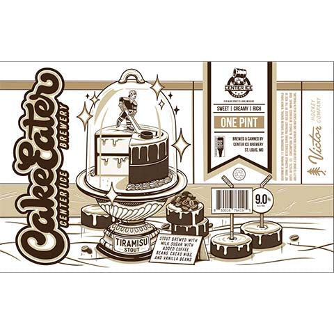 Cake Eater Tiramisu Stout by Center Ice Brewing Company, beer label