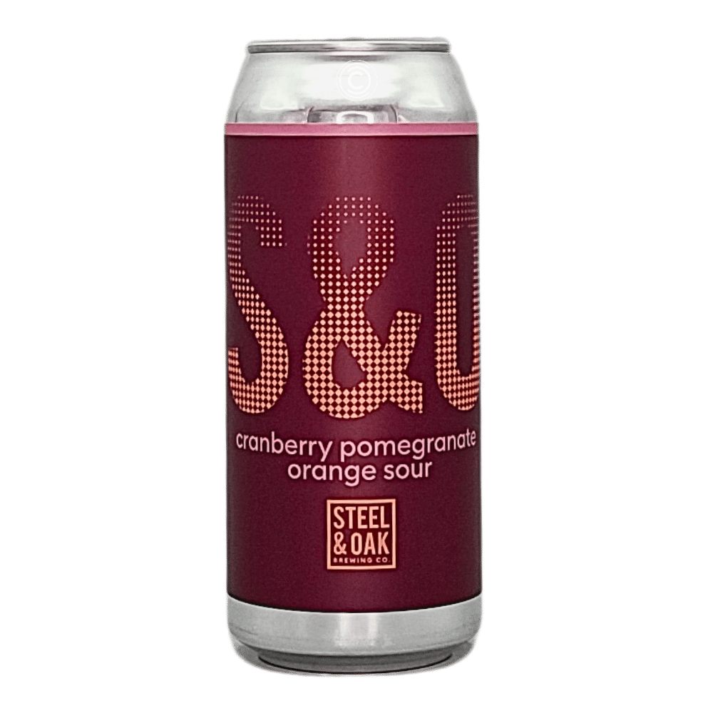 Cranberry Pomegranate Orange Sour by Steel & Oak Brewing Co., beer label
