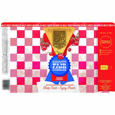 Wiley Roots Sweet Cherry County Fair Cobbler by Wiley Roots Brewing Co, beer label