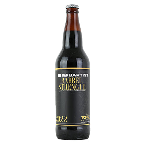 Epic Big Bad Baptist Barrel Strength Imperial Stout 2022 by Epic Brewing Company, beer label