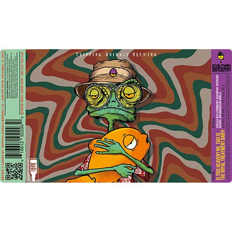 Tripping Animals Is This Heaven? No, This is the Royal Treatment Baby! Sour Ale by Tripping Animals Brewing Co., beer label
