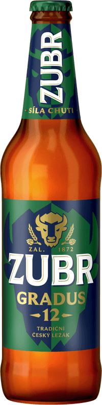 Zubr Gradus by Pivovar Zubr, beer label