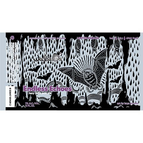 Jackie O's Endless Echoes Hazy IPA by Jackie O's Pub & Brewery, beer label