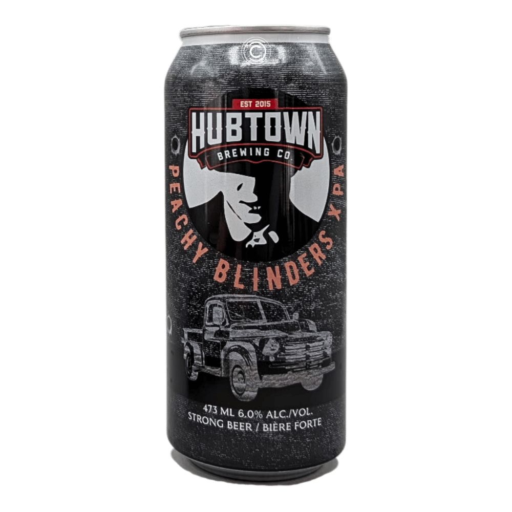 Co. Peachy Blinders Extra Pale Ale by Hub Town Brewing, beer label