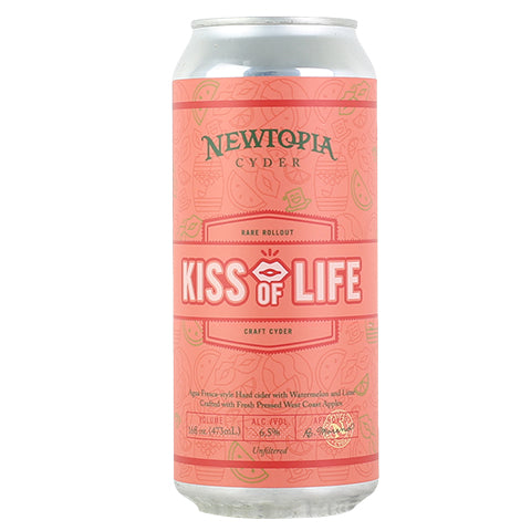 Newtopia Kiss Of Life Cider by Newtopia Cyder, beer label