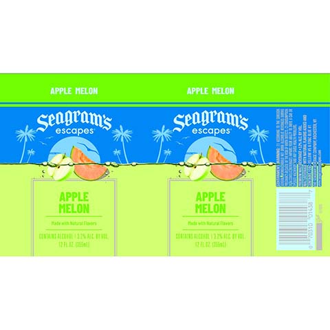 Seagram’s Apple Melon by Seagram, beer label