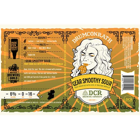 Drumconrath Gear Smoothy Sour Ale by Drumconrath Brewing Company, beer label