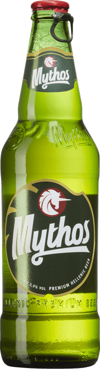Mythos by Olympic Brewery, beer label