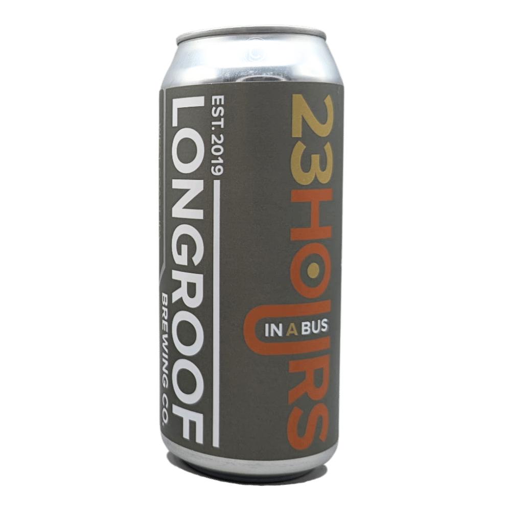 23 Hours In A Bus IPA by Longroof Brewing, beer label