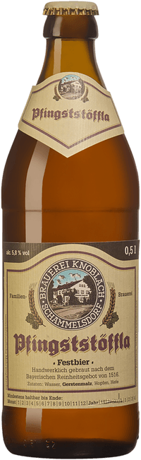Brauerei Knoblach Pfingststöffla by Brauerei Knoblach Schammelsdorf, beer label