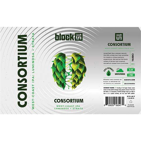 Block 15 Consortium: Luminosa - Strata IPA by Block 15, beer label