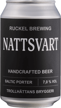 Nattsvart by Ruckel Brewing, beer label