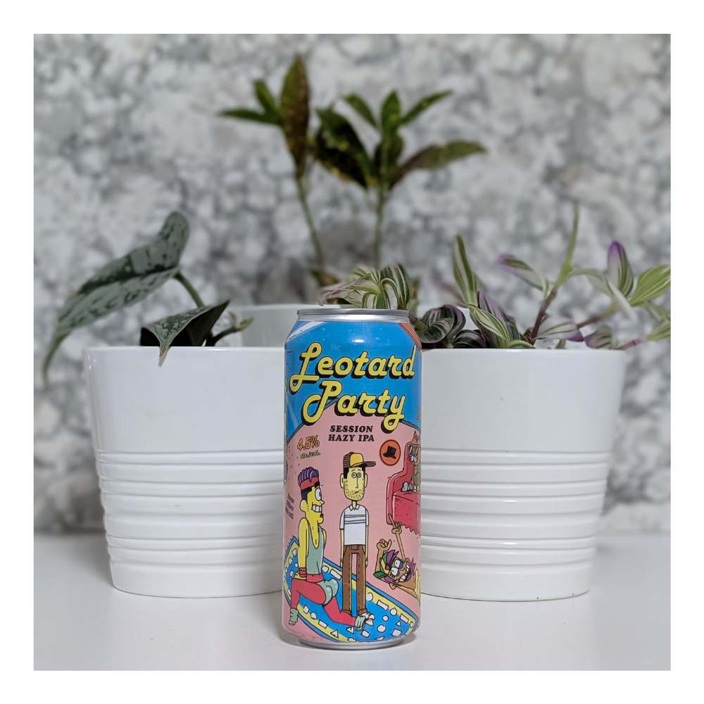 Leotard Party Session Hazy IPA by Refined Fool Brewing Company, beer label
