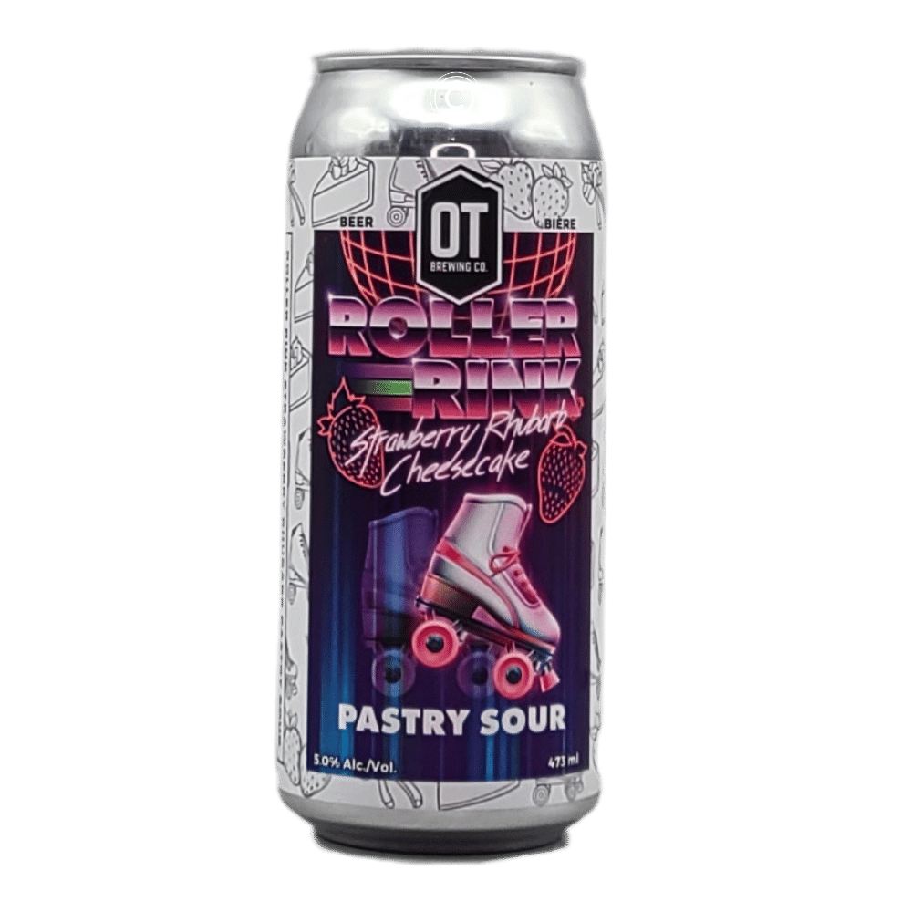 OT Brewing Company Roller Rink Strawberry Rhubarb Cheesecake Pastry Sour by O.T Brewing Company, beer label