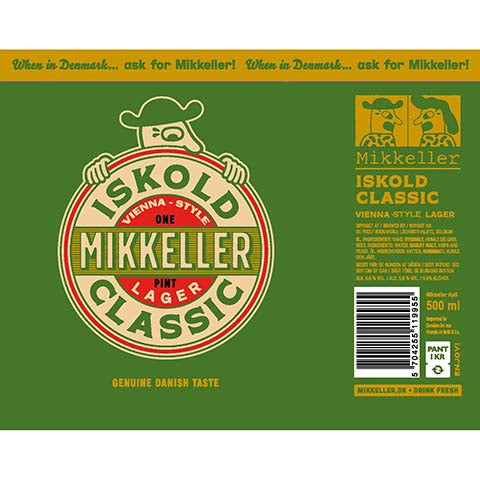 Mikkeller Iskold Classic Vienna-Style Lager by Mikkeller, beer label