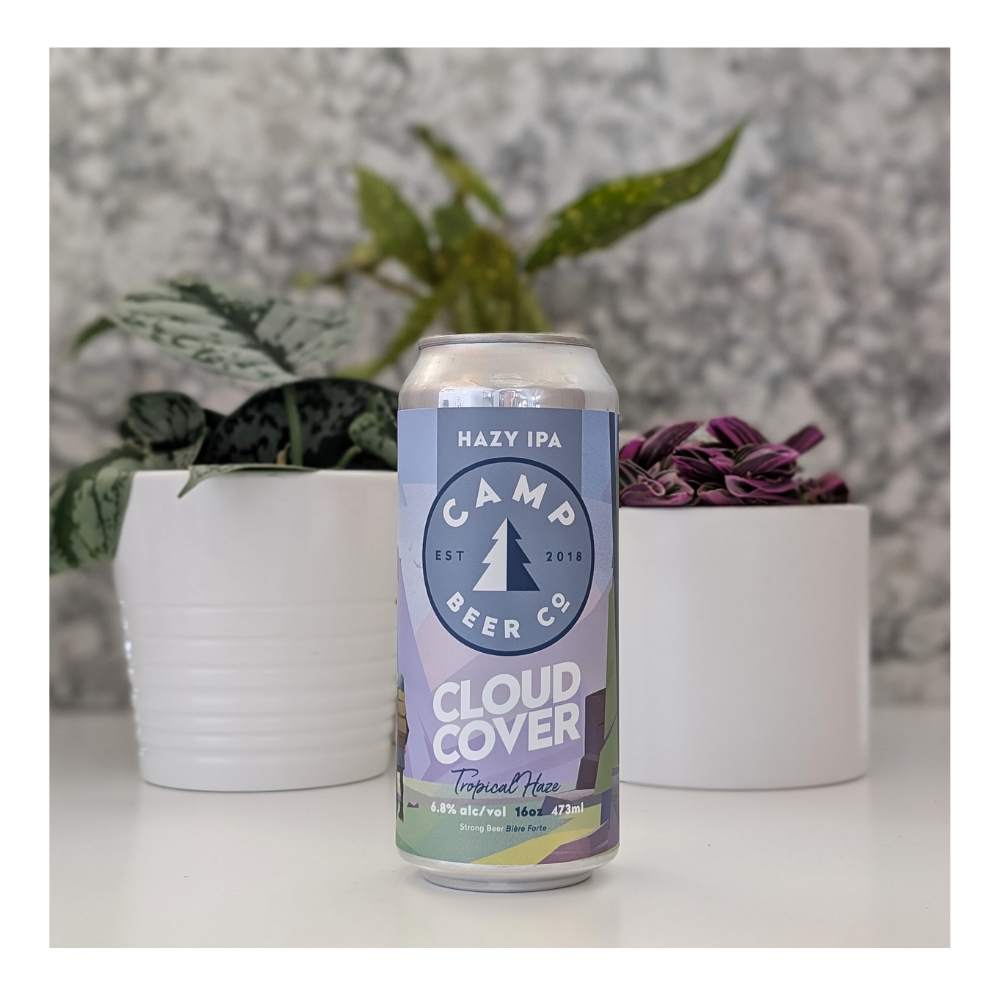 Cloud Cover Hazy IPA by Camp Beer Co., beer label