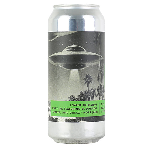Bottle Logic I Want To Believe Hazy IPA by Bottle Logic Brewing, beer label