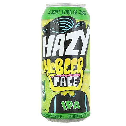 Duck Foot Hazy McBeer Face Hazy IPA by Duck Foot Brewing Co., beer label