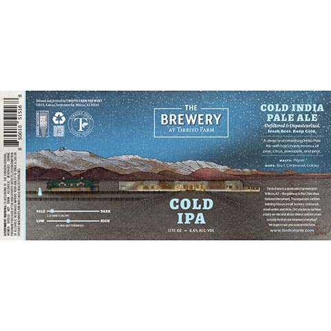 Tirrito Farm Cold IPA by Tirrito Farm Brewery, beer label