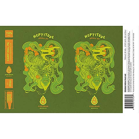 Ever Grain Neptitude DIPA by Ever Grain Brewing Co, beer label