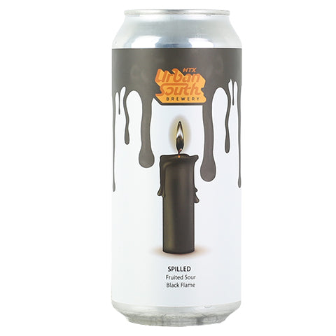 Urban South - Spilled: Black Flame Candle Fruited Sour by Urban South Brewery, beer label