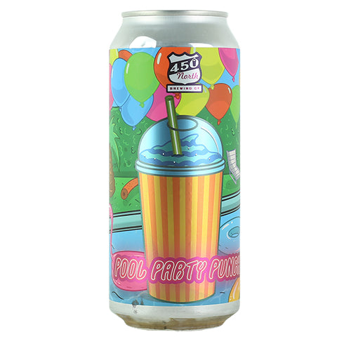 450 North Pool Party Punch SLUSHY XXXL Sour by 450 North Brewing Company, beer label