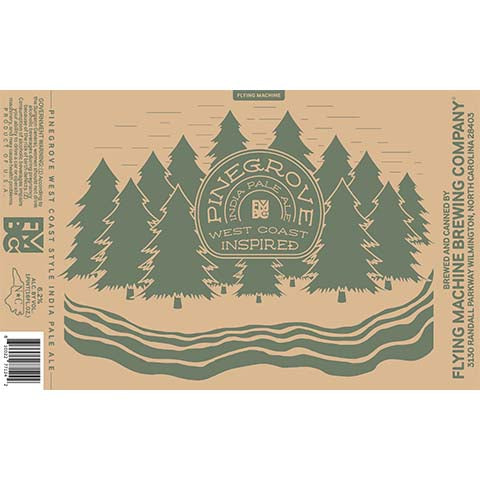 Flying Machine Pinegrove IPA by Flying Machine Brewing Company, beer label