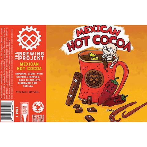 The Brewing Projekt Mexican Hot Cocoa Imperial Stout by The Brewing Projekt, beer label