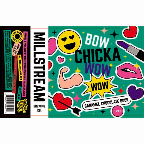 Millstream Bow Chicka Wow Wow Lager by Millstream Brewing Co, beer label