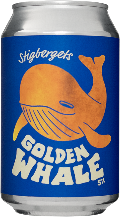 Golden Whale by Stigbergets Bryggeri, beer label