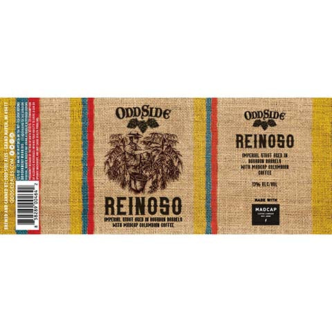 Odd Side Ales Reinoso Imperial Stout by Odd Side Ales, beer label